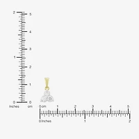 (H-I / Si1) Womens 1/4 CT. T.W. Lab Grown White Diamond 14K Gold Over Silver Round 18 Inch Pendant Necklace