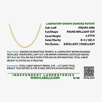 Diamond Addiction (G-H, Si2-I1) Womens White Diamond 14K Gold Over Silver 17 Inch Tennis Necklace