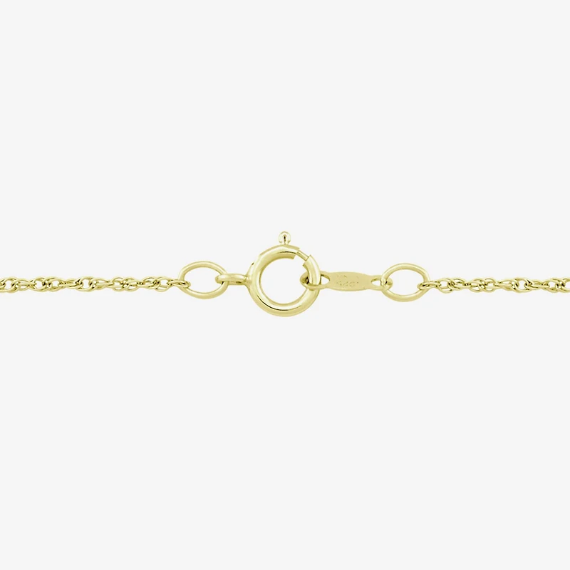 (H-I, Si1) Womens 1/6 CT. T.W. Lab Grown White Diamond 14K Gold Over Silver Heart 18 Inch Pendant Necklace