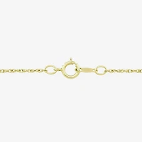 (H-I, Si1) Womens 1/6 CT. T.W. Lab Grown White Diamond 14K Gold Over Silver Heart 18 Inch Pendant Necklace