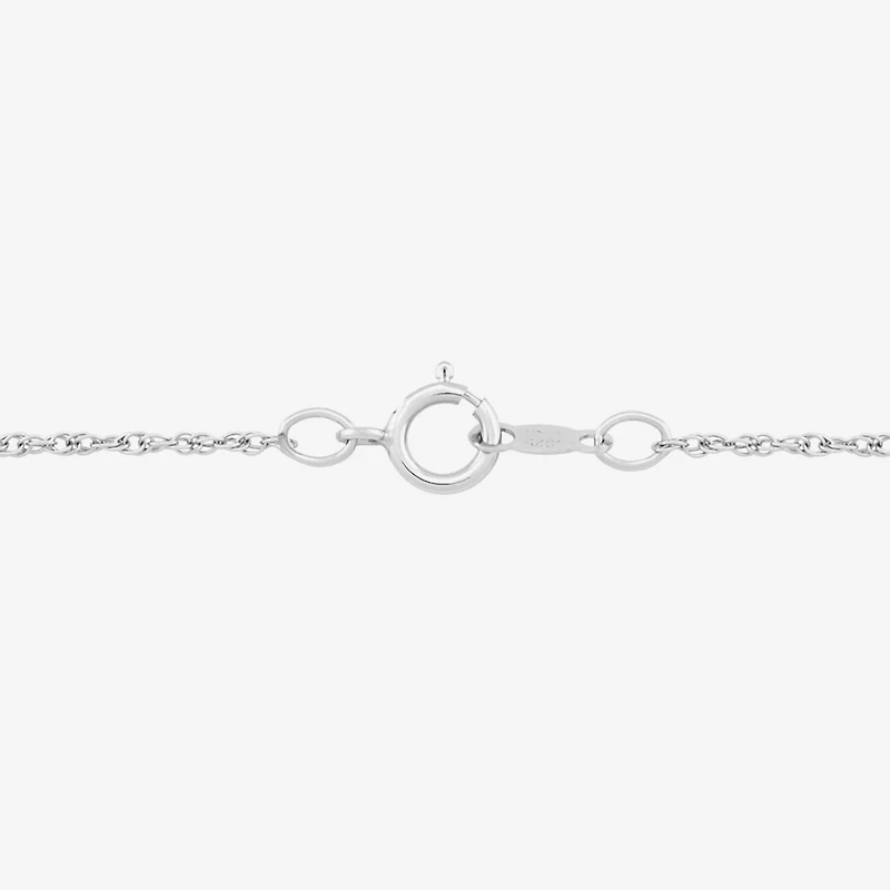 (H-I / Si1) Womens 3/8 CT. T.W. Lab Grown White Diamond Sterling Silver Round 18 Inch Pendant Necklace