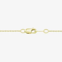 (H-I / Si1) Womens 1/10 CT. T.W. Lab Grown White Diamond 14K Gold Over Silver 18 Inch Pendant Necklace