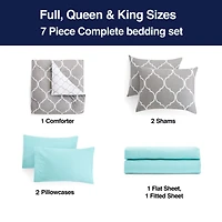 Home Expressions Nora Ogee Complete Bedding Set with Sheets
