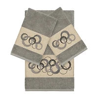 Linum Home Textiles Annabelle Embellished 3-pc. Bath Towel Set