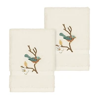 Linum Home Textiles Springtime 2-pc. Embellished Washcloth