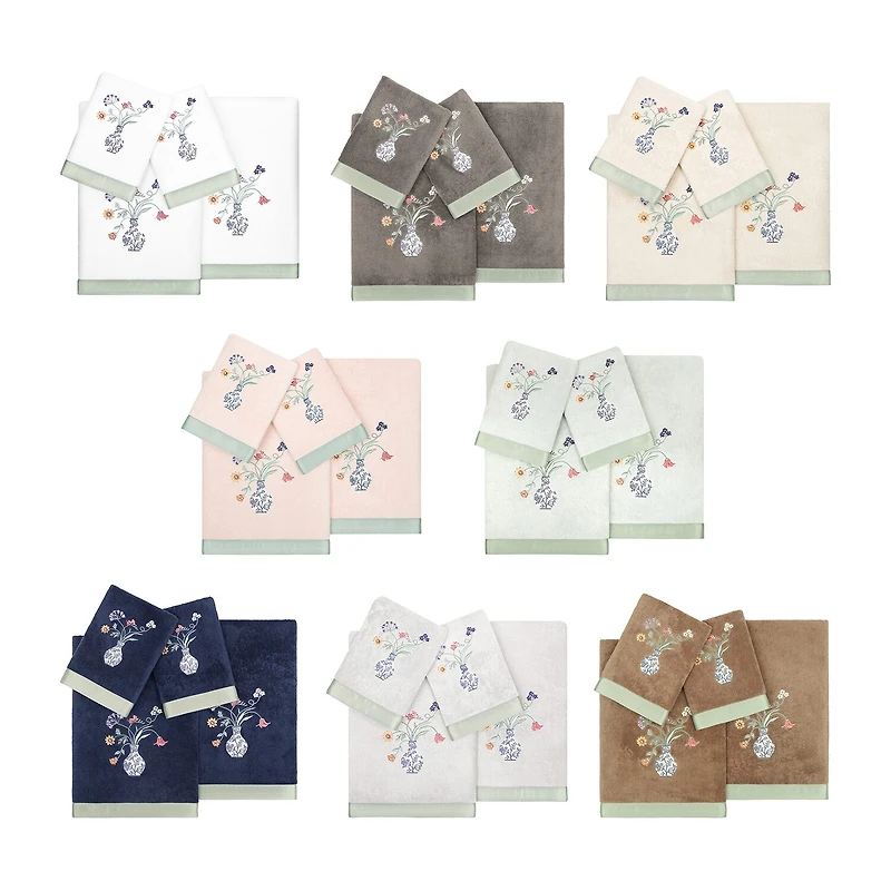 Linum Home Textiles Stella Embellished -pc. Bath Towel Set