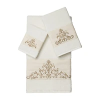 Linum Home Textiles Scarlet Embellished 3-pc. Bath Towel Set