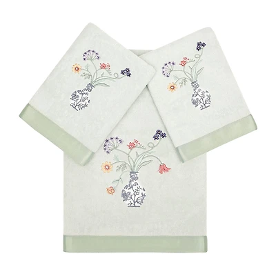 Linum Home Textiles Stella Embellished 3-pc. Bath Towel Set