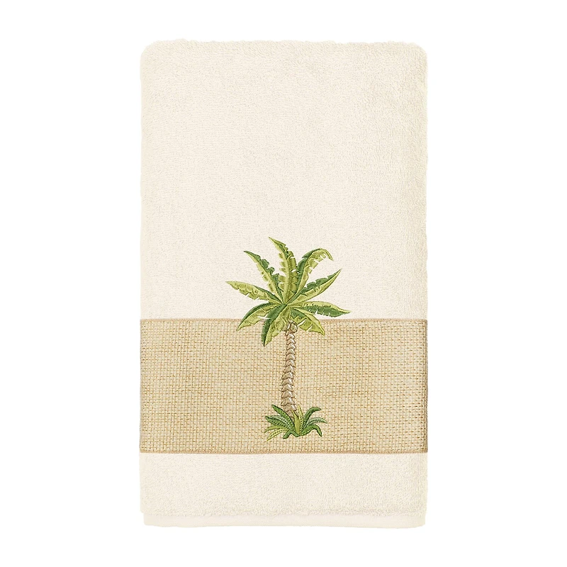 Linum Home Textiles Colton Embellished 3-pc. Bath Towel Set