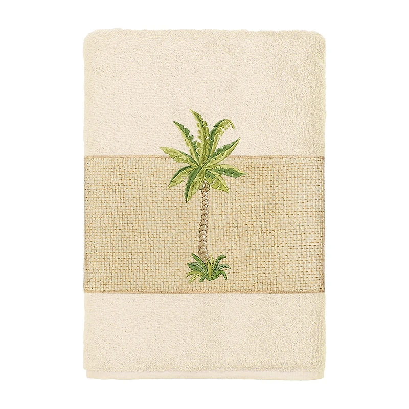Linum Home Textiles Colton Embellished 3-pc. Bath Towel Set