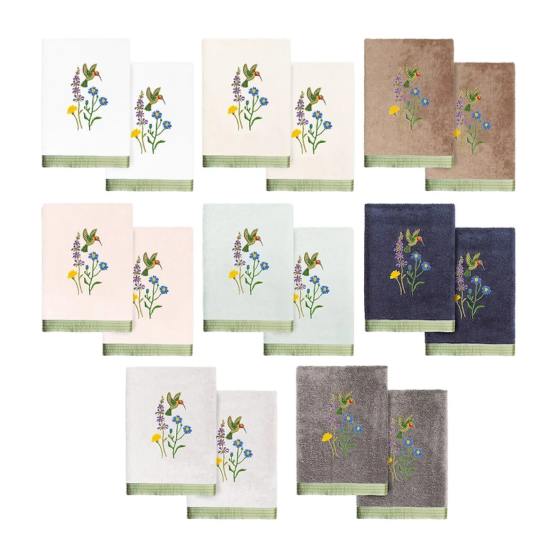 Linum Home Textiles Hada 2-pc. Embellished Hand Towel