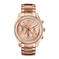 Caravelle New York® Womens Rose-Tone Bracelet Chronograph Watch 44L117