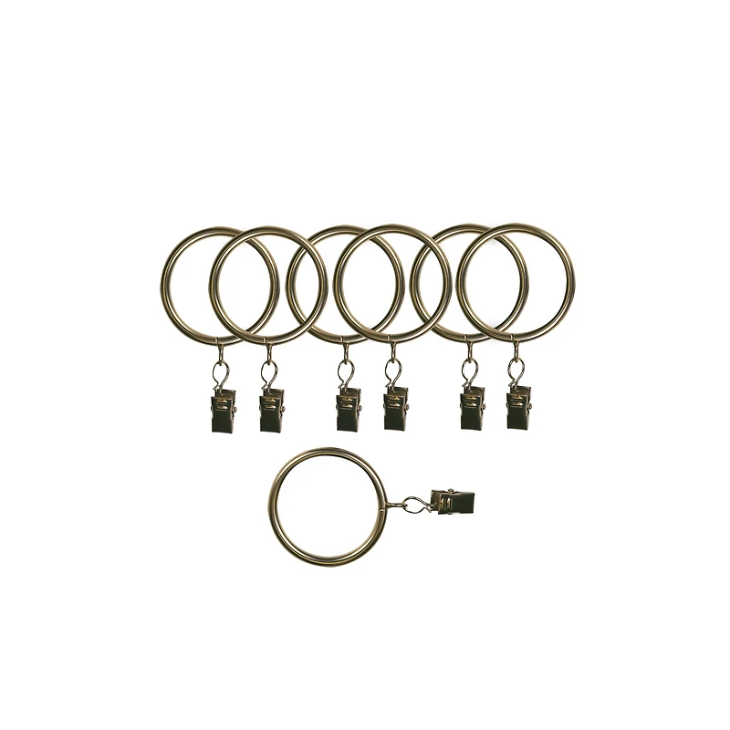 Kirsch Designer Metals 7-pc. Curtain Rings