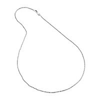 14K White Gold 16-20" 1.4mm Crisscross Chain