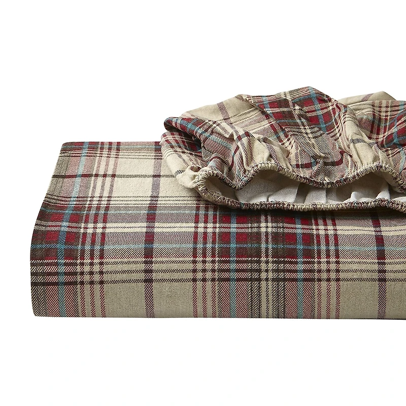 Eddie Bauer® Montlake Easy Care Flannel Sheet Set