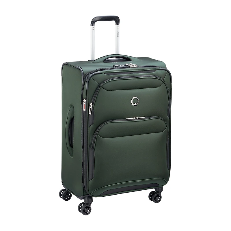 Delsey Paris Sky Max 2.0 Inch Softside Expandable Lightweight Checked Spinner Luggage