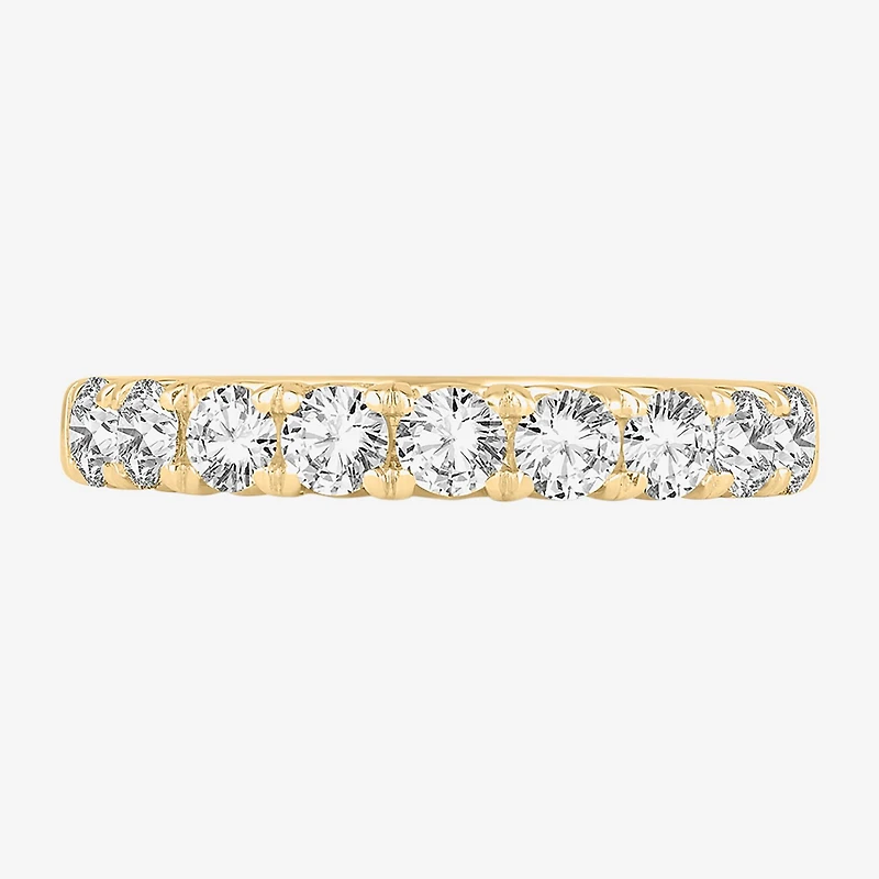 9-Stone (H-I / Si1-Si2) Womens 2 CT. T.W. Lab Grown White Diamond 14K Gold Wedding Band
