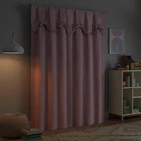 Eclipse Kids Bow Rod Pocket Blackout Single Curtain Panel