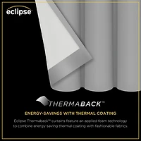 Eclipse Kids Bow Rod Pocket Blackout Single Curtain Panel