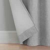 Eclipse Kids Chambray Grommet Top Blackout Single Curtain Panel