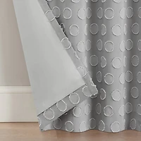 Eclipse Kids Dot Clip Rod Pocket Blackout Single Curtain Panel