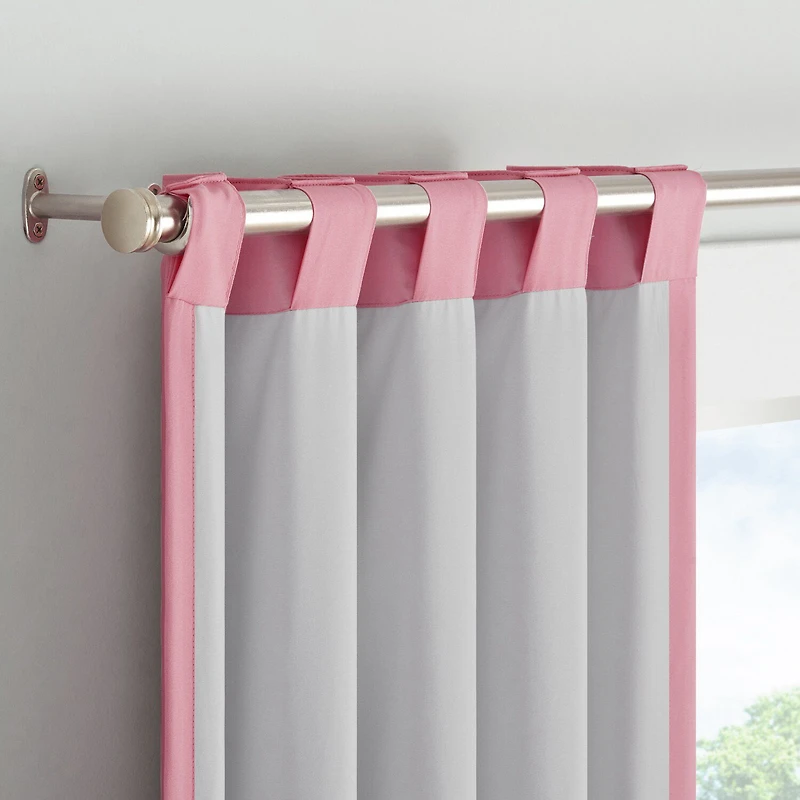 Eclipse Kids Tiered Ruffle Rod Pocket Blackout Single Curtain Panel