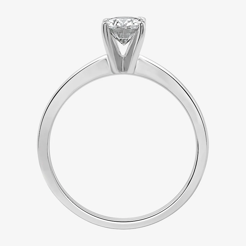 I Said Yes (H-I / I1) Womens 1 CT. T.W. Lab Grown White Diamond Sterling Silver Oval Solitaire Bridal Set