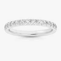 Signature By Modern Bride (Si1-Si2/H-I) Womens 2MM 1/2 CT. T.W. Lab Grown White Diamond 14K Gold Wedding Band