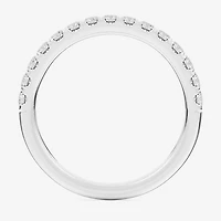 Signature By Modern Bride (Si1-Si2/H-I) Womens 2MM 1/2 CT. T.W. Lab Grown White Diamond 14K Gold Wedding Band