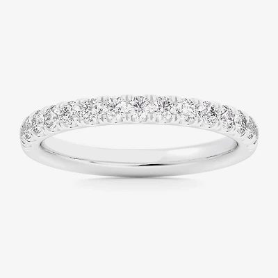 (Si1-Si2/H-I) Womens 2MM 1/2 CT. T.W. Lab Grown White Diamond 14K Gold Wedding Band