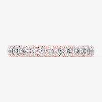 Signature By Modern Bride (Si1-Si2/H-I) Womens 2MM 1/2 CT. T.W. Lab Grown White Diamond 14K Gold Wedding Band