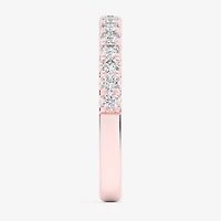 Signature By Modern Bride (Si1-Si2/H-I) Womens 2MM 1/2 CT. T.W. Lab Grown White Diamond 14K Gold Wedding Band