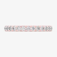 Signature By Modern Bride (Si1-Si2/H-I) Womens 2MM 1/2 CT. T.W. Lab Grown White Diamond 14K Gold Wedding Band