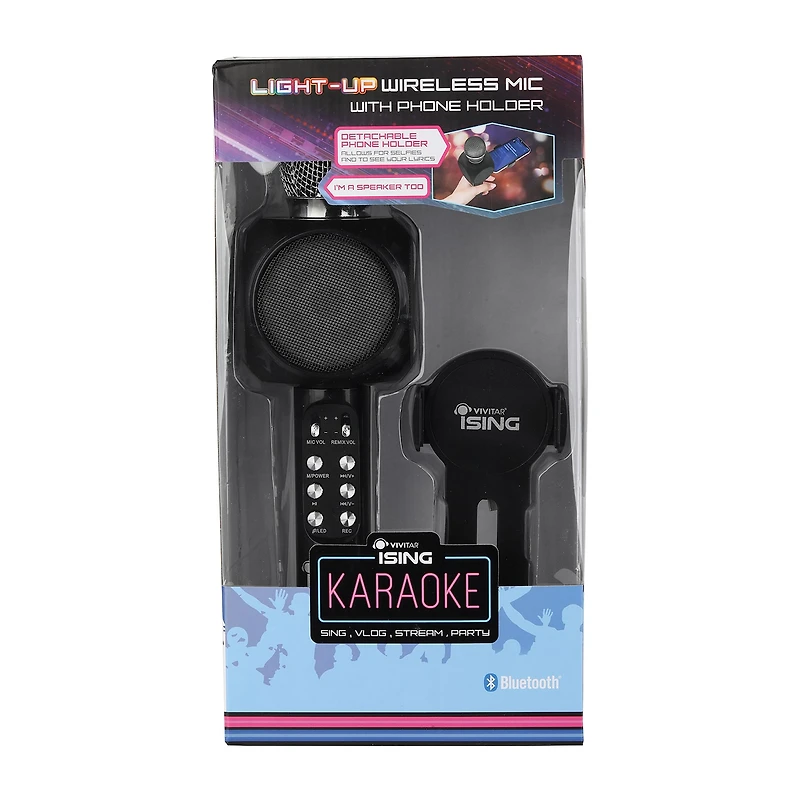 Ising Light-Up Bluetooth Karaoke Microphone