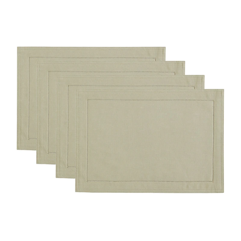 Elrene Home Fashions Alison Hemstitch Border 4-pc. Placemat