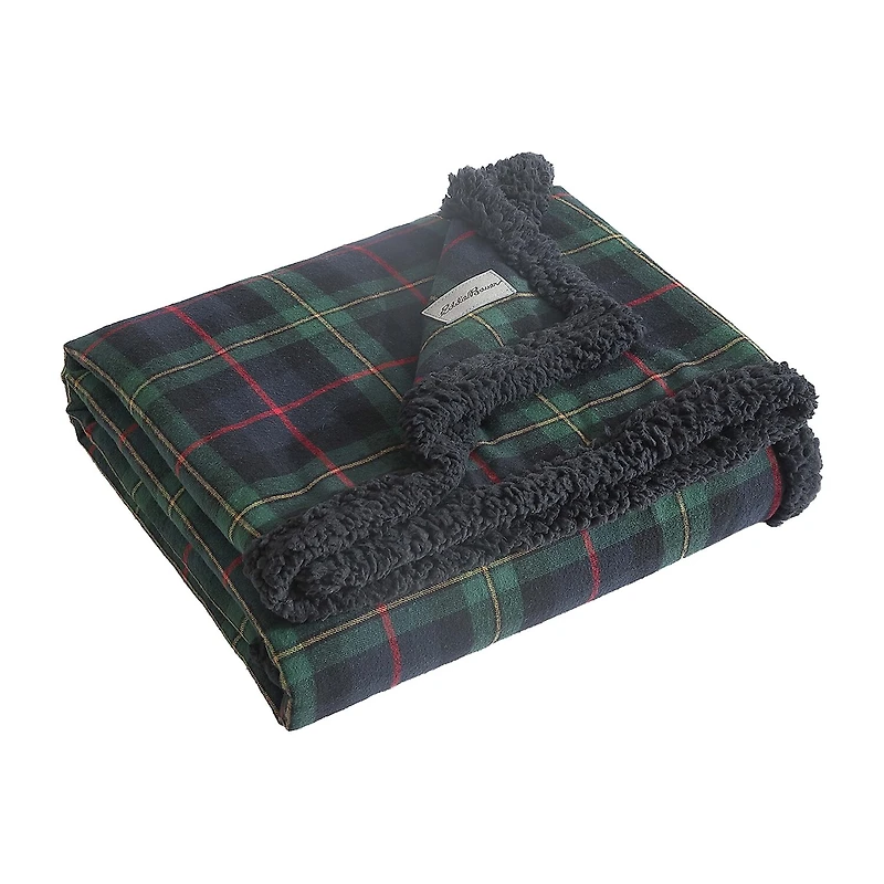 Eddie Bauer Mountain Pine Tartan Washable Lightweight Throw