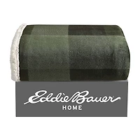 Eddie Bauer Pine Plaid Washable Lightweight Throw