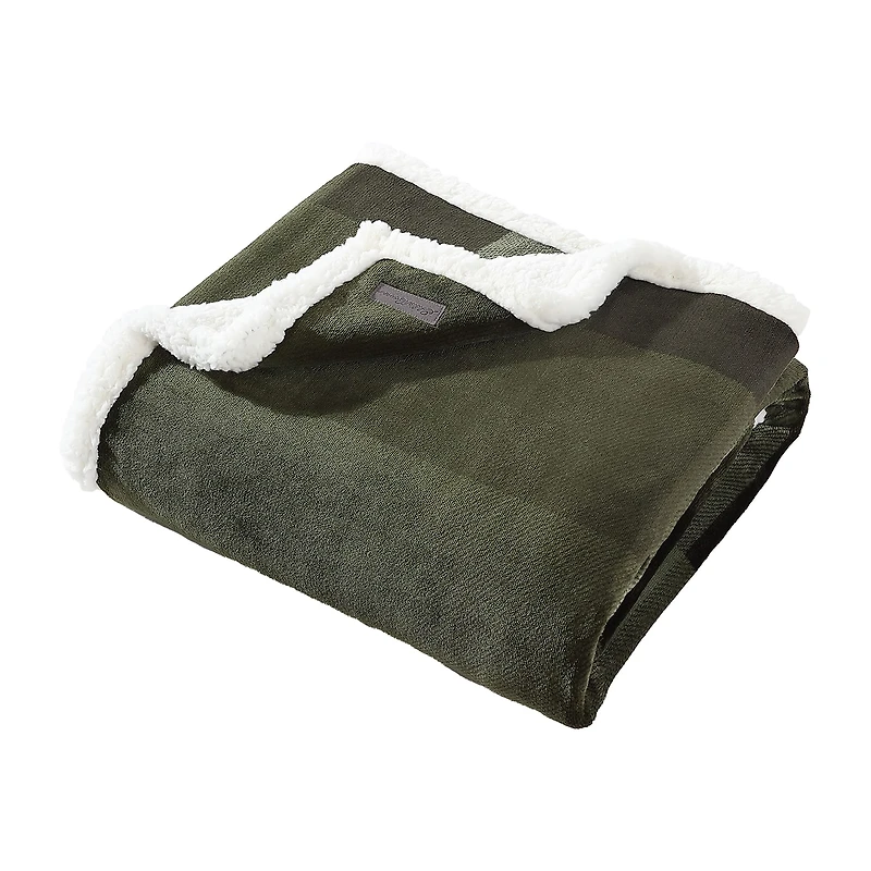 Eddie Bauer Pine Plaid Washable Lightweight Throw