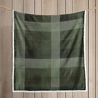 Eddie Bauer Pine Plaid Washable Lightweight Throw