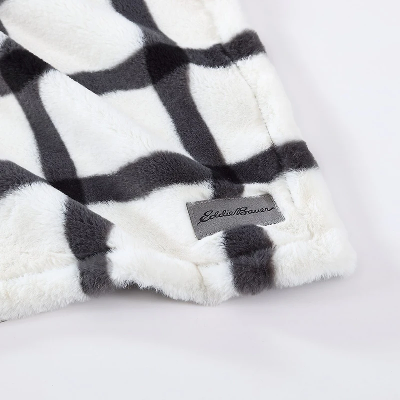 Eddie Bauer Bunkhouse Fur Like Washable Lightweight Throw