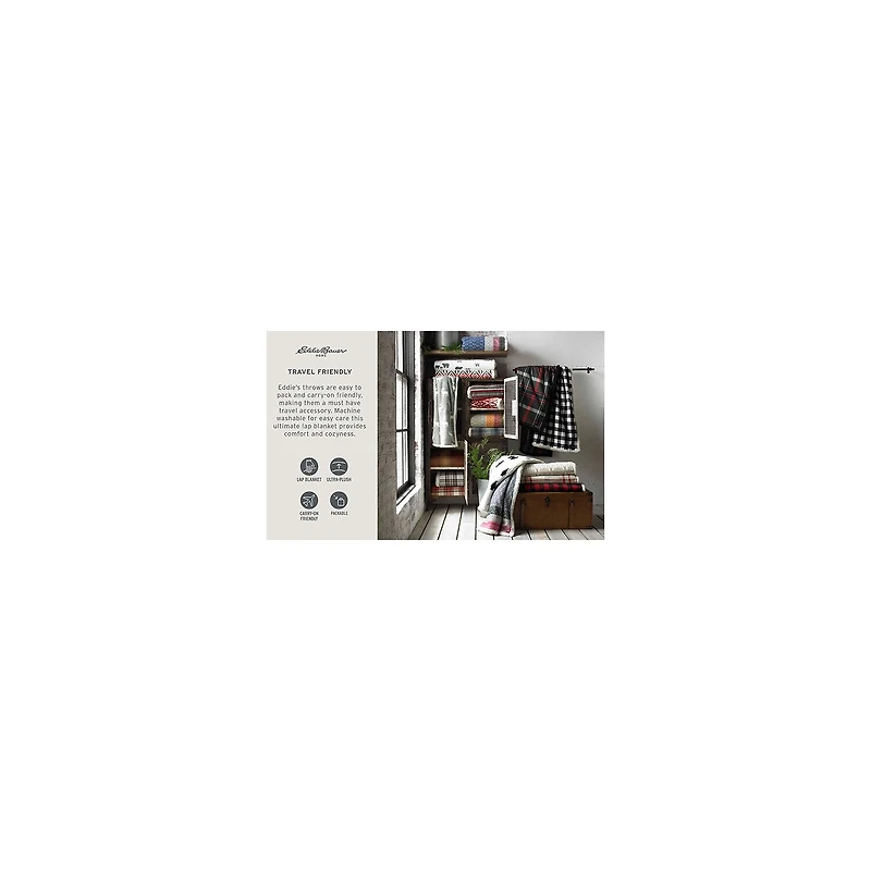 Eddie Bauer Edgewood Washable Lightweight Throw