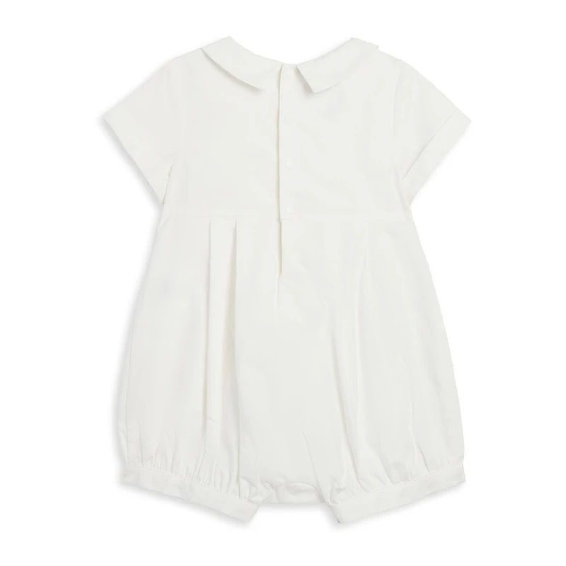Mia & Mimi Christening Baby Boys Short Sleeve 2-pc. Romper