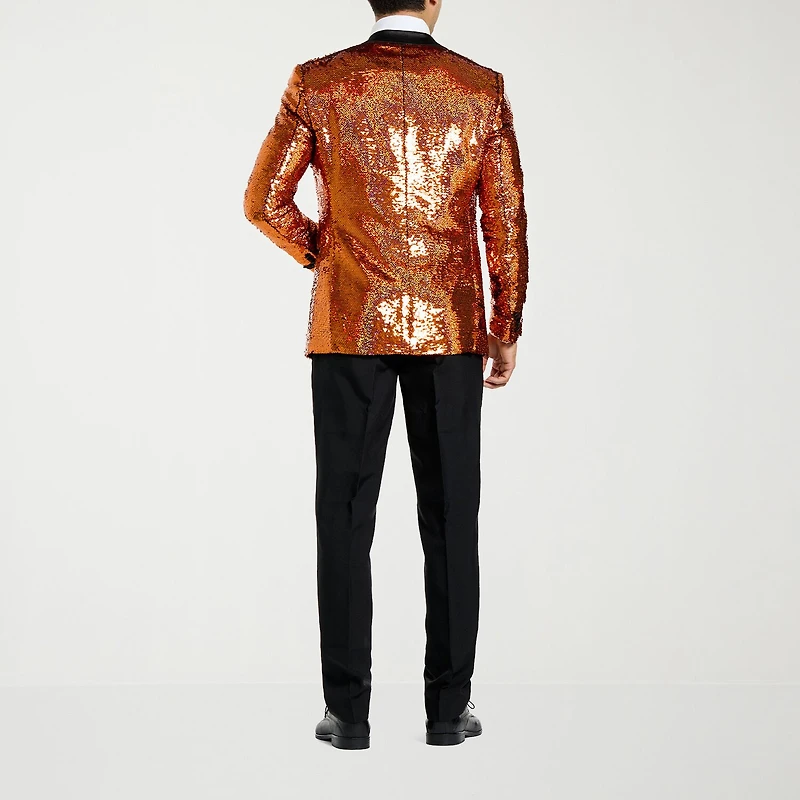 Opposuits Glitzy Sequins Mens 3-pc. Tuxedo
