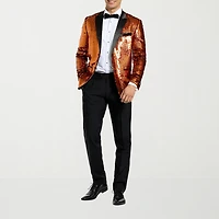 Opposuits Glitzy Sequins Mens 3-pc. Tuxedo