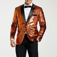 Opposuits Glitzy Sequins Mens 3-pc. Tuxedo