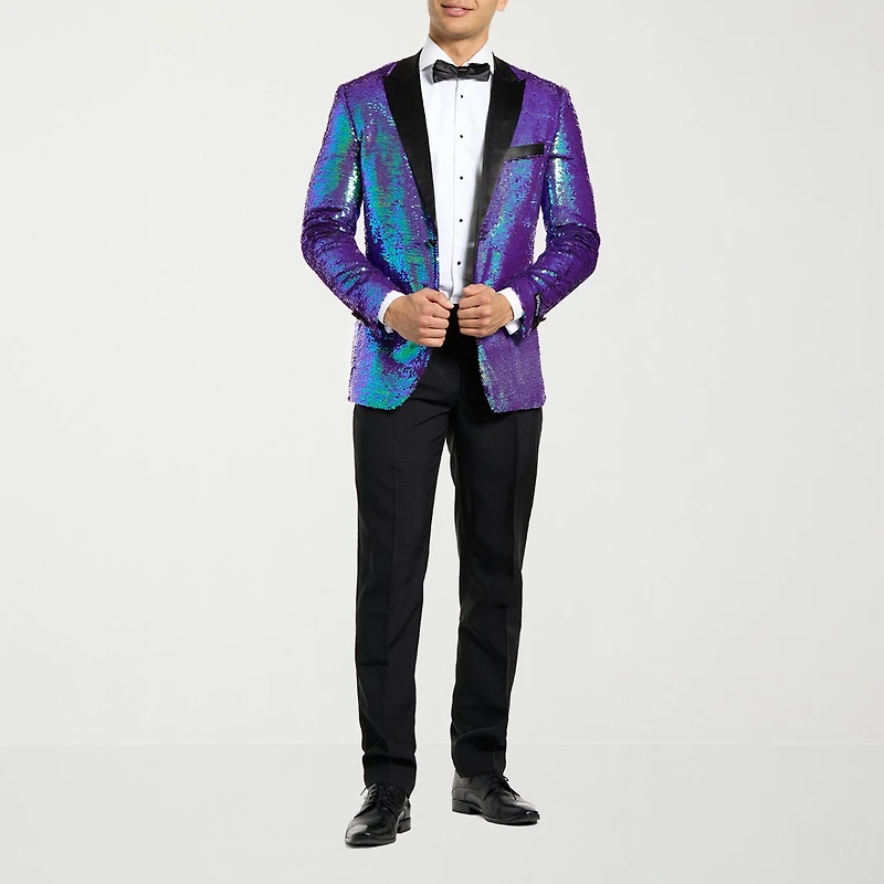 Opposuits Sapphire Sequins Mens 3-pc. Tuxedo