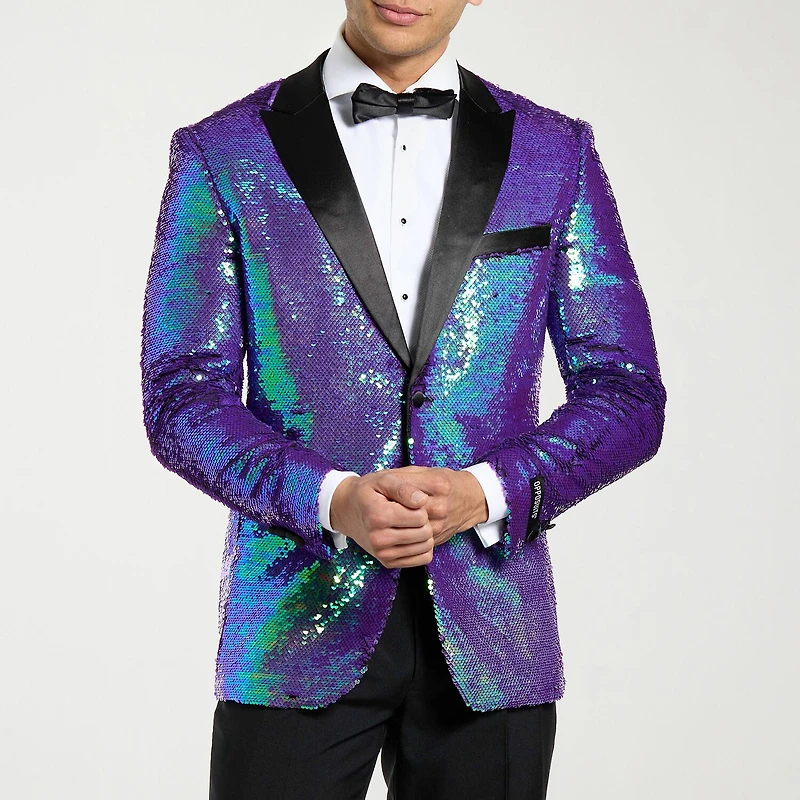 Opposuits Sapphire Sequins Mens 3-pc. Tuxedo