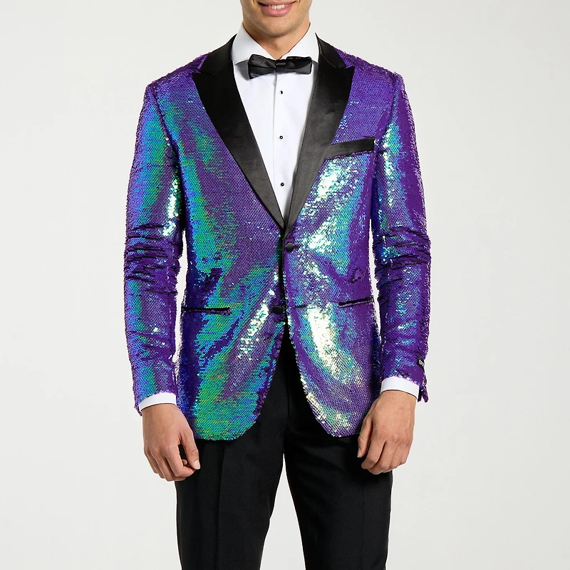 Opposuits Sapphire Sequins Mens 3-pc. Tuxedo