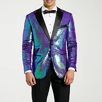 Opposuits Sapphire Sequins Mens 3-pc. Tuxedo