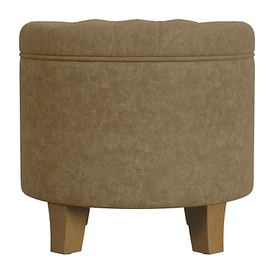 HOMEPOP Homepop Storage Tufted Lift-Top Ottoman